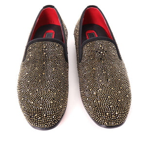 Rocky Road Loafers BLACK/GOLD - Dudes Boutique