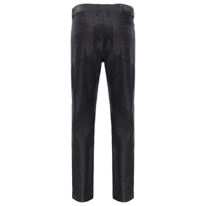 Men’s Elegant Black Textured Dress Pants BLACK - Dudes Boutique