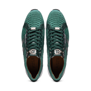 Marco Di Milano Verona Green Python & Calfskin Sneakers - Dudes Boutique