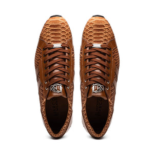 Marco Di Milano Verona Honey Python & Calfskin Sneakers - Dudes Boutique