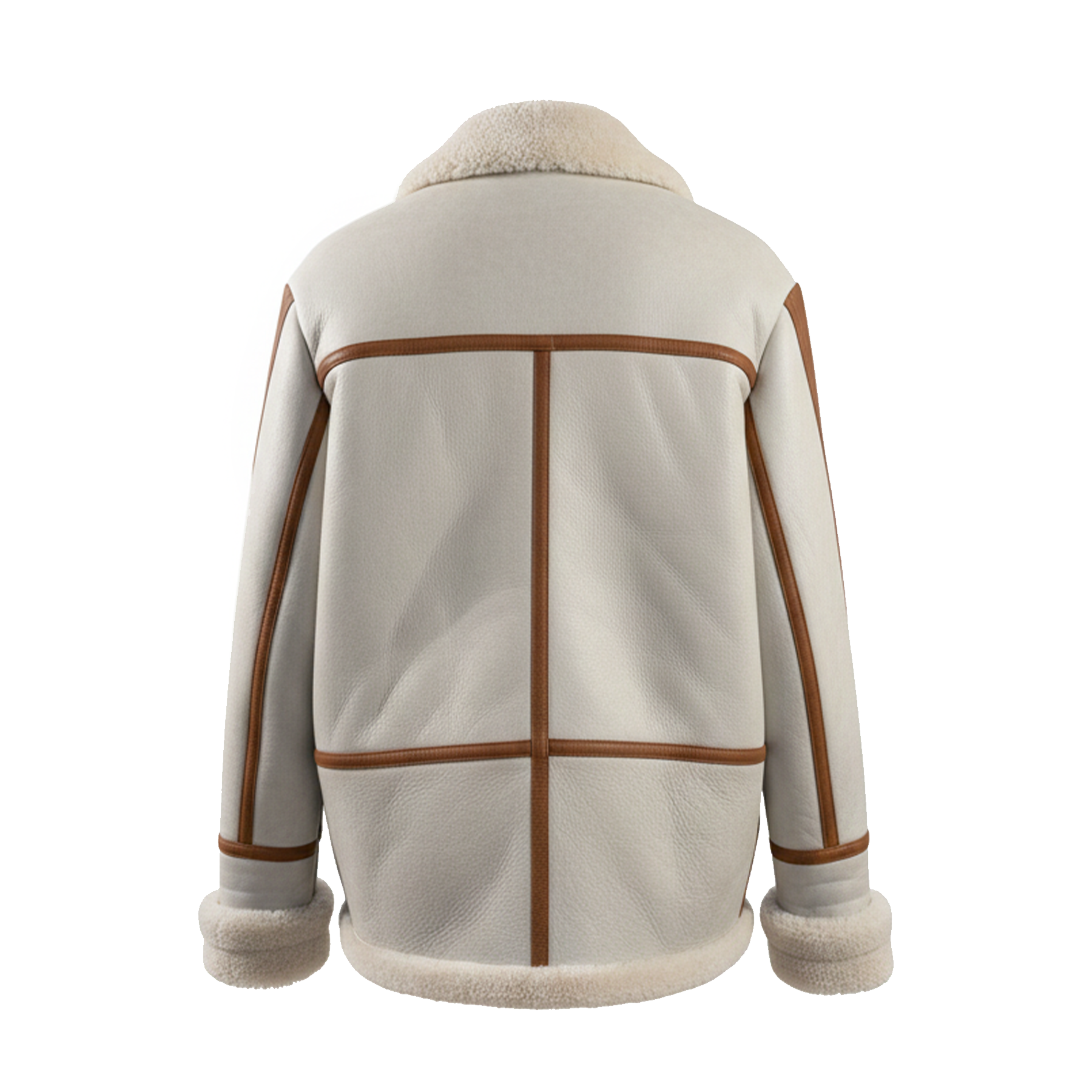 Kashani Cream / Cognac Shearling Coat