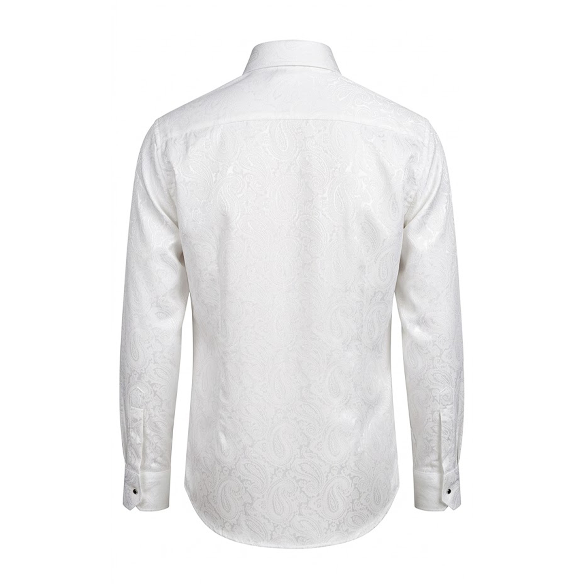 Leoni 477 White Paisley Button Up Shirt