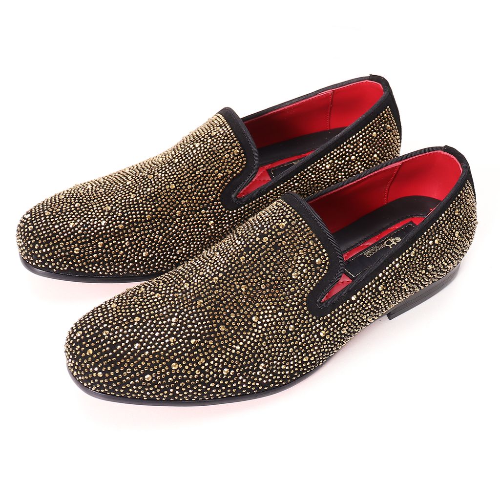 Rocky Road Loafers BLACK/GOLD - Dudes Boutique