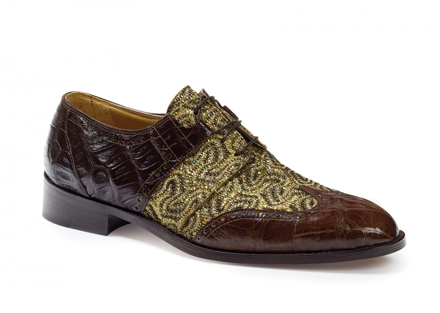 Mauri - 53124 Caracalla Crocodile & Alligator Wingtip Sport Rust - Dudes Boutique