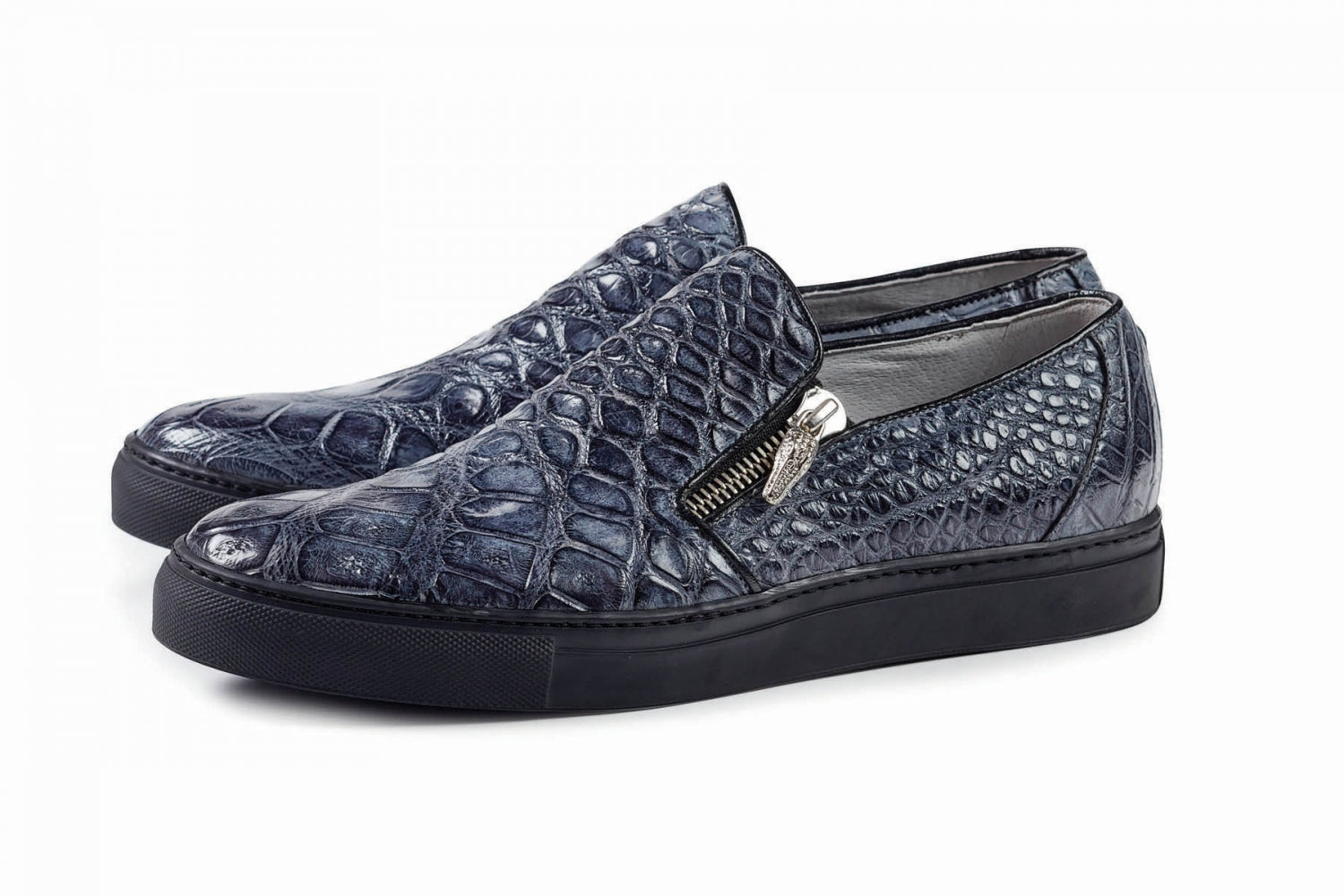 Mauri - 8508 Grey Alligator Body Sneaker - Dudes Boutique