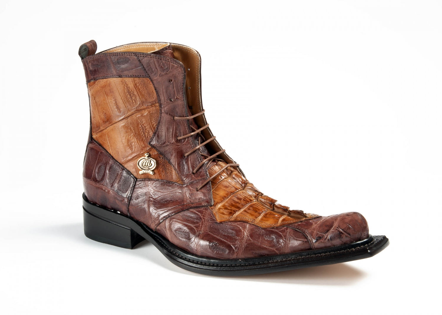 Mauri - 42742 Sport Rust, Brandy Baby Croc & Brandy Hornback Tail Boots - Dudes Boutique