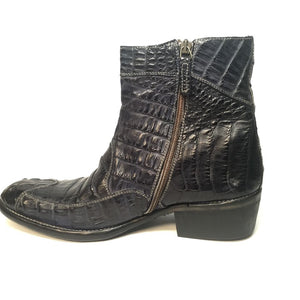 Calzoleria Toscana All-Over Horn-back Crocodile Ankle Boots - Dudes Boutique