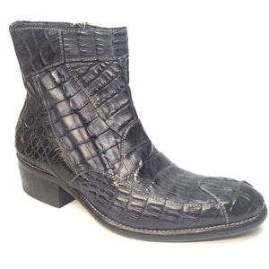 Calzoleria Toscana All-Over Horn-back Crocodile Ankle Boots - Dudes Boutique