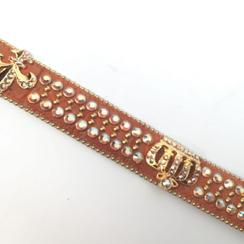 b.b. Simon 2565 "King's Cross" Gold Plated Cross Belt - Dudes Boutique