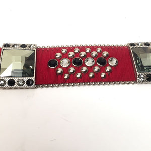 b.b. Simon 4045 Red Crystal Belt - Dudes Boutique