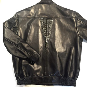 G-Gator Black Alligator Bomber Jacket - Dudes Boutique