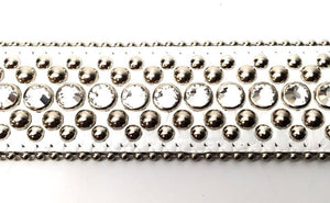 b.b. Simon White Magic Crystal Belt - Dudes Boutique
