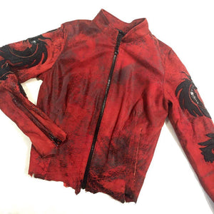 Kashani 'Monster' Red Python & Stingray Jacket - Dudes Boutique