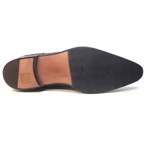 Mauri 4390 Nicotine Ostrich Quill & Mink Fur Ankle Boots - Dudes Boutique