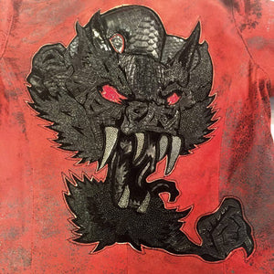 Kashani 'Monster' Red Python & Stingray Jacket - Dudes Boutique