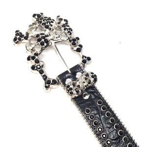 b.b. Simon 'Graveyard' Crystal Belt - Dudes Boutique