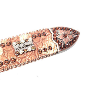 b.b. Simon 'Caramel Candy' Crystal Belt - Dudes Boutique