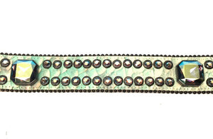 b.b. Simon Lime Python Crystal Belt - Dudes Boutique