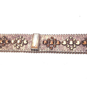 b.b. Simon Bronze Block Crystal Belt - Dudes Boutique