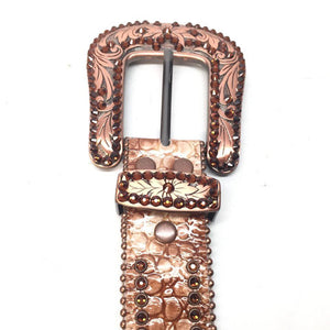 b.b. Simon 'Caramel Candy' Crystal Belt - Dudes Boutique