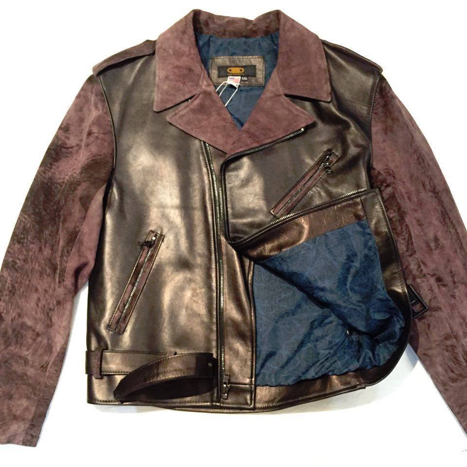 G-Gator Black Lavender Jungle Suede Biker Jacket - Dudes Boutique