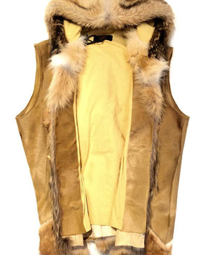Jakewood Natural Pony Hair/Fox Vest - Dudes Boutique