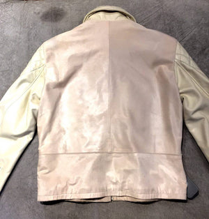 G-Gator Cream Pony Hair/Alligator Blouson Jacket - Dudes Boutique