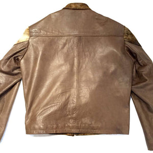 G-Gator Natural Pony Hair/Lambskin Racer Jacket - Dudes Boutique