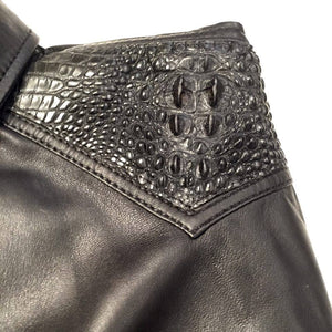G-Gator - Alligator/Lambskin Button-Up Shirt - Dudes Boutique