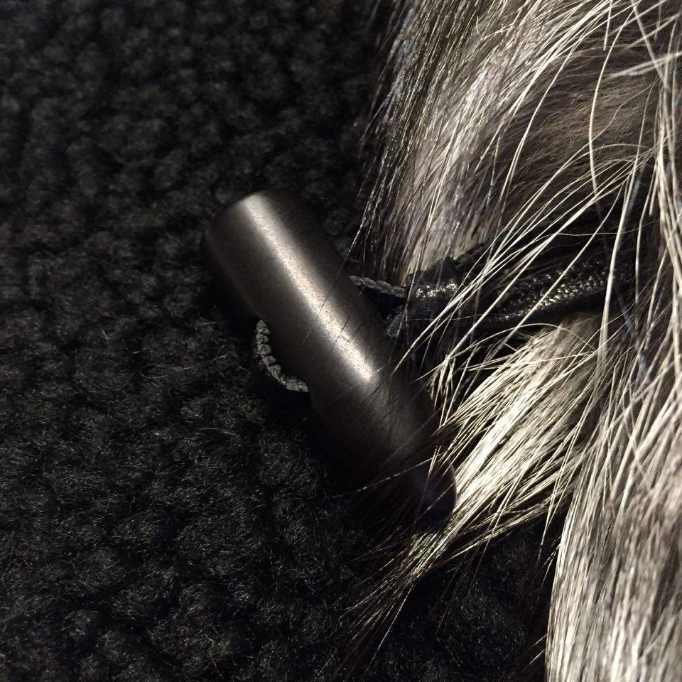 Jakewood Shearling Silver Fox Tail Vest - Dudes Boutique