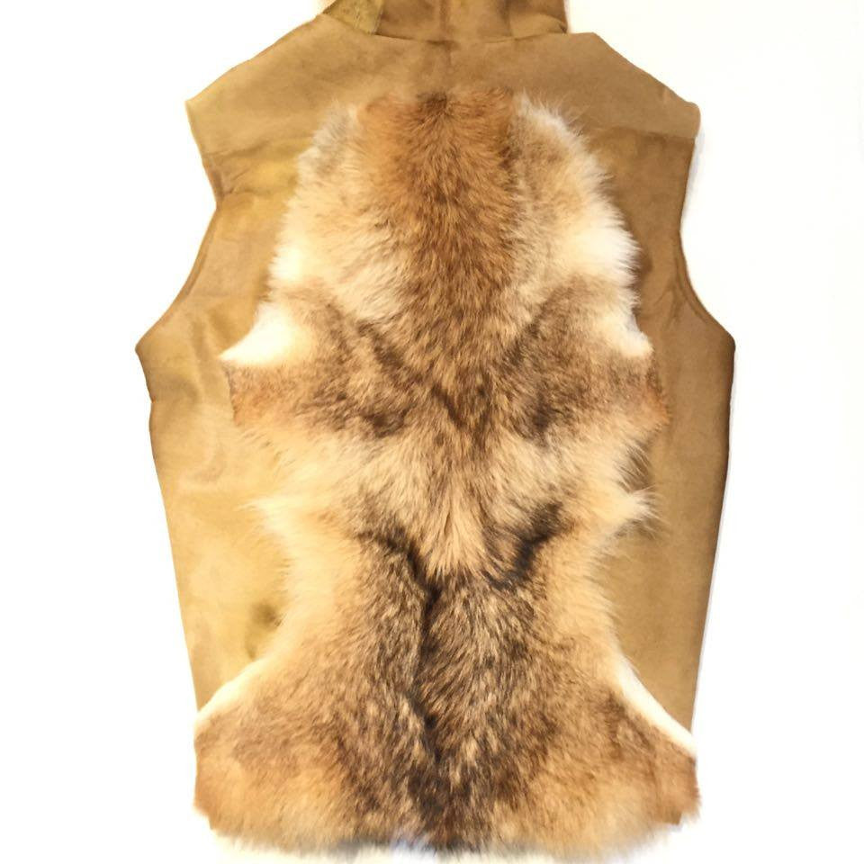 Jakewood Natural Pony Hair/Fox Vest - Dudes Boutique