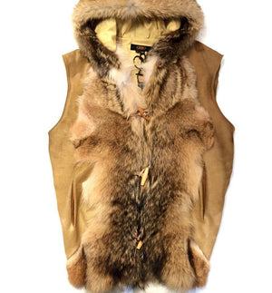 Jakewood Natural Pony Hair/Fox Vest - Dudes Boutique