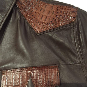 G-Gator - Alligator/Lambskin Button-Up Shirt - Dudes Boutique