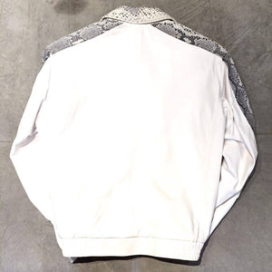 G-Gator White Python/Lambskin Blouson Jacket - Dudes Boutique