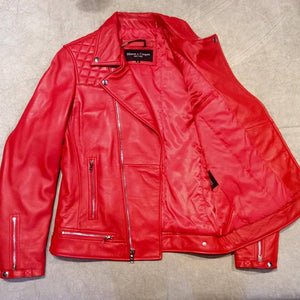 Mason & Cooper Red Astor Biker Jacket - Dudes Boutique