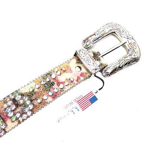 b.b. Simon Royal Pony Cross Crystal Belt - Dudes Boutique