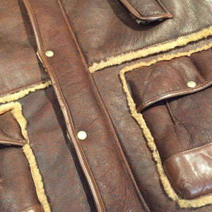 Jakewood Tobacco Brown Shearling Coat - Dudes Boutique