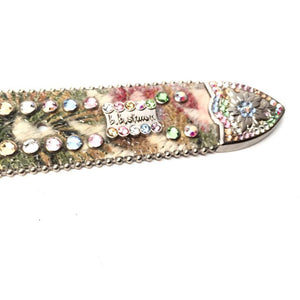b.b. Simon Royal Pony Cross Crystal Belt - Dudes Boutique