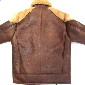 Jakewood Cocoa Biker Style Shearling Jacket - Dudes Boutique