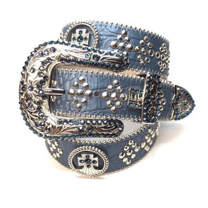 b.b. Simon Ocean Cross Crystal Belt - Dudes Boutique