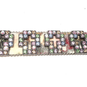 b.b. Simon Royal Pony Cross Crystal Belt - Dudes Boutique