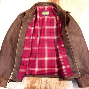 Schott NYC P673 Tobacco 'Perfecto' Strong Cowhide Jacket - Dudes Boutique