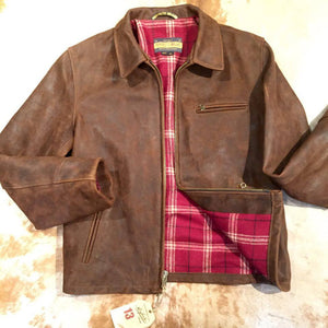 Schott NYC P673 Tobacco 'Perfecto' Strong Cowhide Jacket - Dudes Boutique