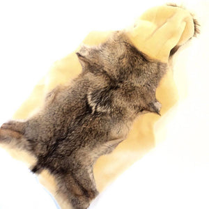 Jakewood Men's Natural Fox Tail Shearling Vest - Dudes Boutique