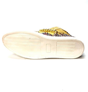 Mauri 6133 Nappa Gold 14k Studded High-top Sneakers - Dudes Boutique
