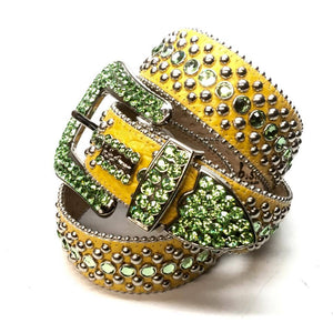 b.b. Simon "Lime & Lemon" Crystal Belt - Dudes Boutique