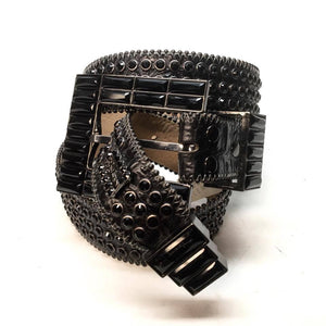 b.b. Simon "Black Block" Crystal Belt - Dudes Boutique
