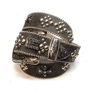 b.b. Simon "Black Faded" Crystal Belt - Dudes Boutique