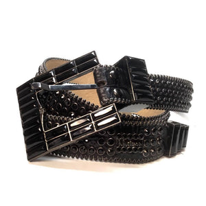 b.b. Simon "Black Block" Crystal Belt - Dudes Boutique