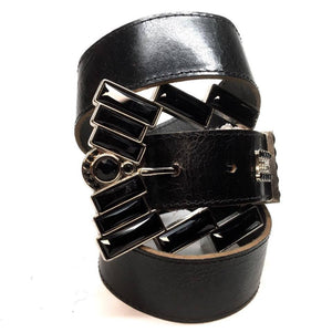 b.b. Simon "Big Black Block" Crystal Belt - Dudes Boutique